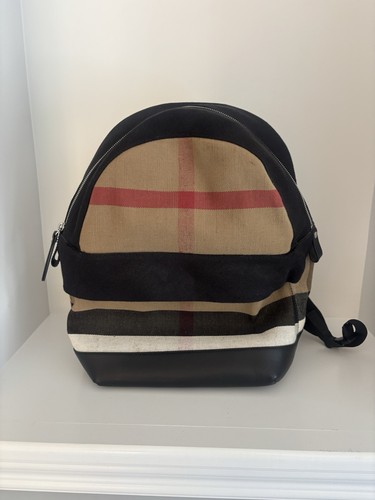Zaino burberry nero con motivo - burberry,