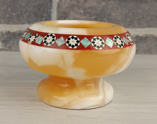 VASO IN ONICE INTARSIATO -