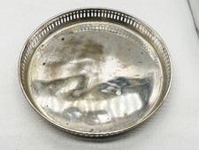 VINTAGE PIATTO ARGENTO ROTONDO