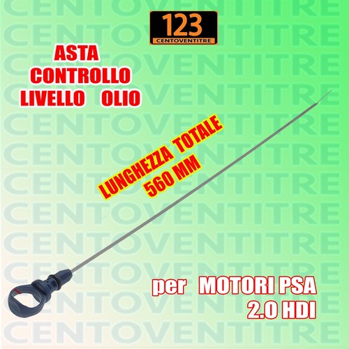 Asta controllo livello olio - asta,