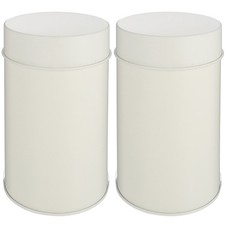 2 Pcs Barattoli Latta Vuoti