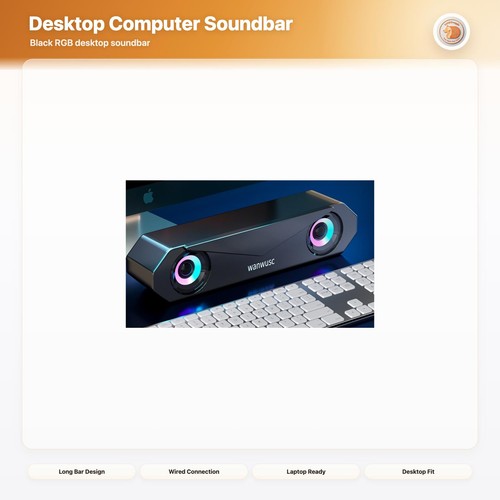 Soundbar usb desktop computer - soundbar,