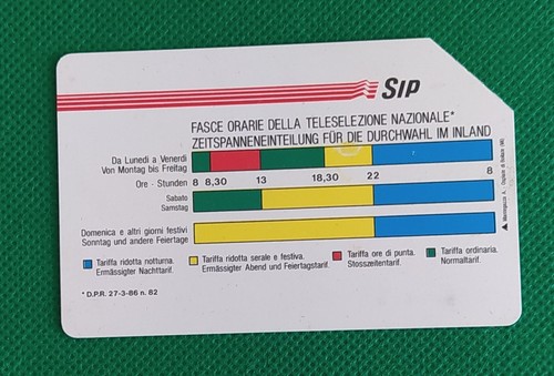 Scheda telefonica usata - ,