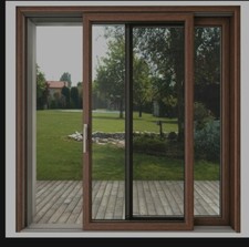 Alzante in pvc Color Legno con zanzariera