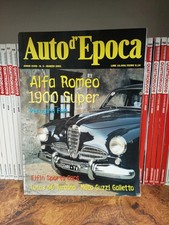 Rivista Auto D'epoca Marzo 3 2001 01 Storiche Epoca Alfa Romeo 1900 Guzzi Lotus