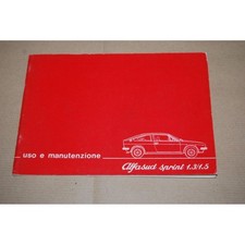 LIBRETTO USO MANUTENZIONE ALFA ROMEO ALFASUD SPRINT 1.3 1.5 MOLTO BUONO