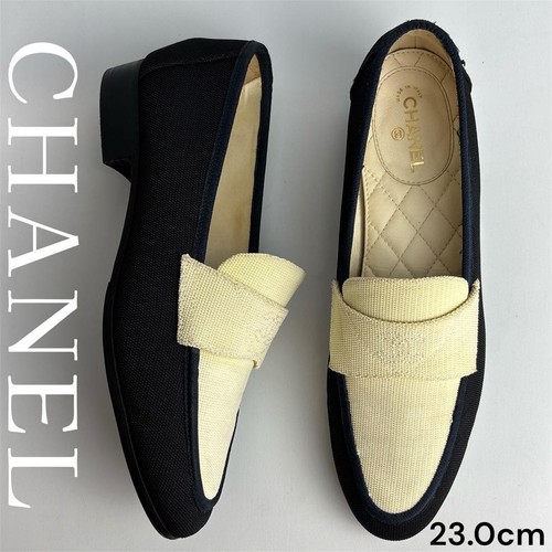 Mocassini chanel neri - mocassini, tela