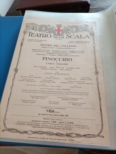 Locandina teatro alla - alla,