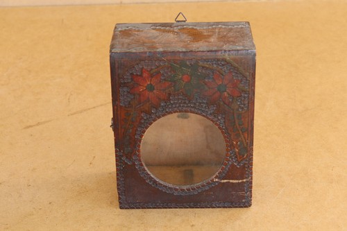 Antica scatola orologio legno