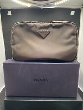 Borsa Prada Fumo Re-Nylon Necessaire e maschera da viaggio in raso BLU SCURO 100% autentica