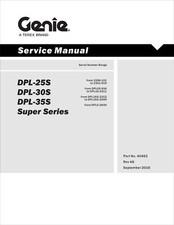 GENIE DPL25S DPL30S DPL35S