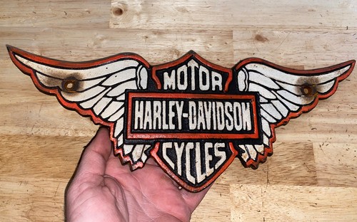 Targa insegna ghisa harley - targa,