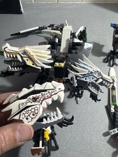 LEGO Ninjago Ultra Dragon 9449 Lotto Pezzi - 3 Teste, Piedi, Coda, Incompleto