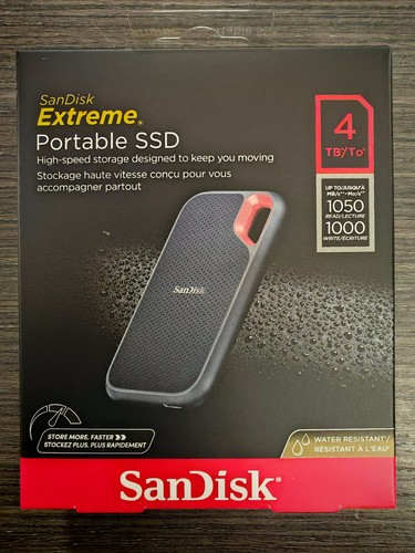 Sandisk extreme 4tb - v2, usb-c