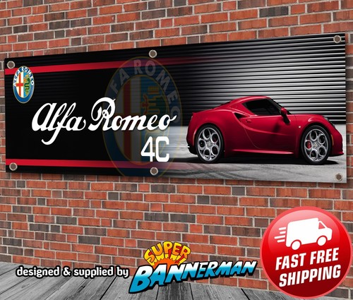 Striscione alfa romeo - alfa, 4c