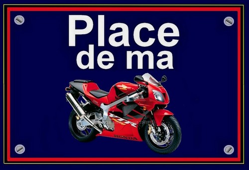 Plaque place ma honda vtr - plaque, de