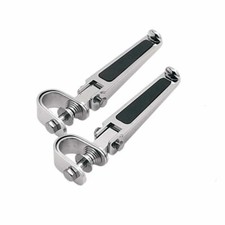 Pedane moto custom e Harley universali per paramotore e tubi Ø 25 mm. e 32 mm.