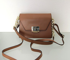 Borsa tracolla in vera pelle marrone made in Italy