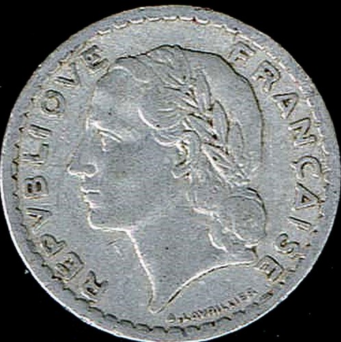 Francs lavrillier 1949 - 5,