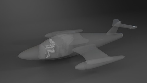 Wonder woman invisible - jet, 5"