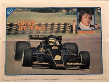 Poster Bliz Ronnie Peterson 40 X 60.  Lotus JPS Mk3