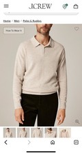 polo jcrew manica lunga in cashmere