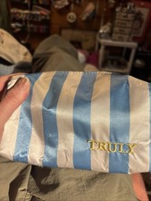 Borsa cosmetica vuota a righe