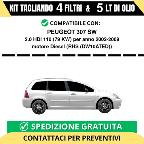 Tagliando per peugeot 307 - tagliando,