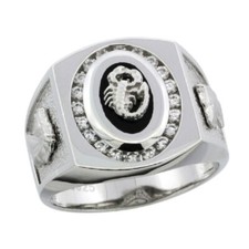 Argento Sterling Uomo Onice