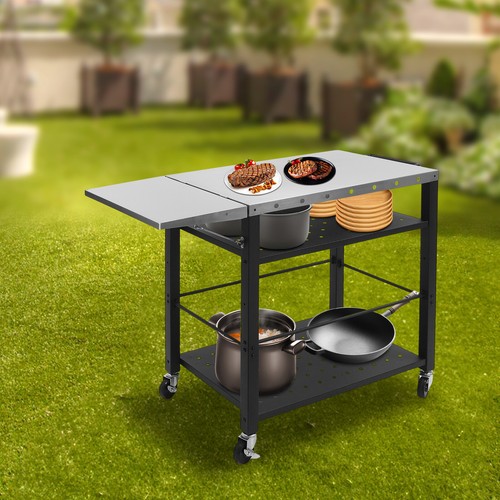 Carrello tavolo barbecue - tavolo,