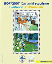 Italia Repubblica 2007 Europa Scaut Foglio Nuovo MNH** BF (C.CR)