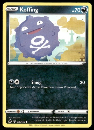 Koffing 075 159 swsh - swsh:, crown