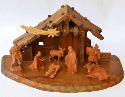 Natività presepe legno 7 - natività,