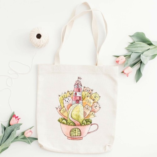 Shopping bag stoffa con - bag,