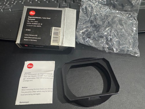Leica lens hood summilux - leica, summilux-m