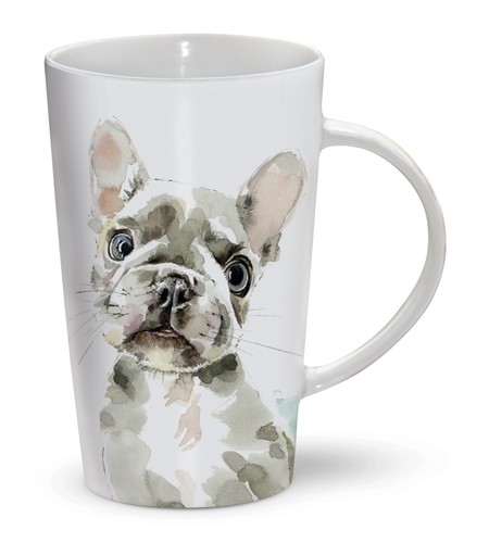 Tazza latte bulldog francese - -,