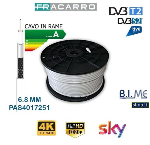 Cavo triplex 8mm pvc17 db - 6.8mm,