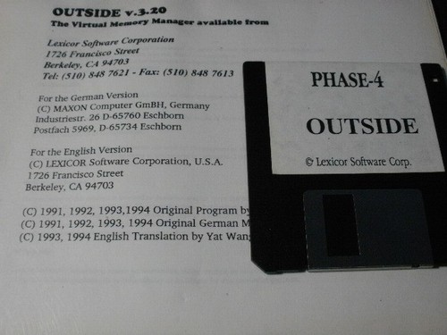 Outside virtual memory manager - outside,