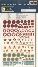 DOUBLE ENVELOPE NATIONAL INSIGNA 1/72 DECALS ESCI 100 - SIGILLATO