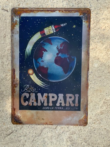 Insegna metallo campari - insegna,