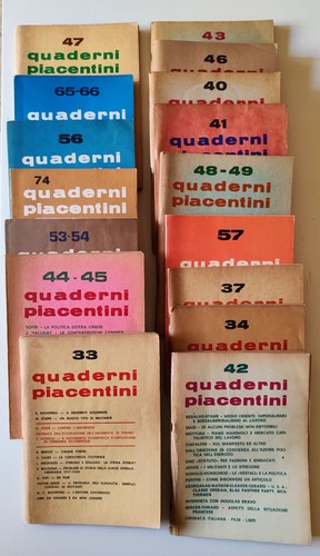 Lotto quaderni piacentini - lotto,