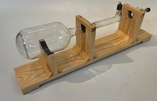 ANTICO TUBO CRT LEYBOLD RARO VETRO RÖNTGEN GEISSLER PRESSLER MARRONE