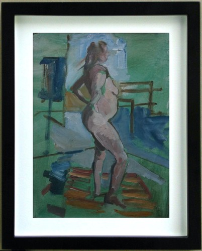 Disegno guazzo nudo - nudo, femminile