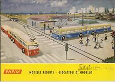 catalogo EHEIM 1960 Modéles reduits HO 1/87 Trolleybus Teleferiques     F IT  aa