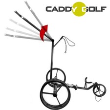 eCarbon CADDY-GOLF TROLLEY ELETTRICO FRENO DI MONTAGNA DISTANZA 42mm! MOTORE TUBOLARE litio