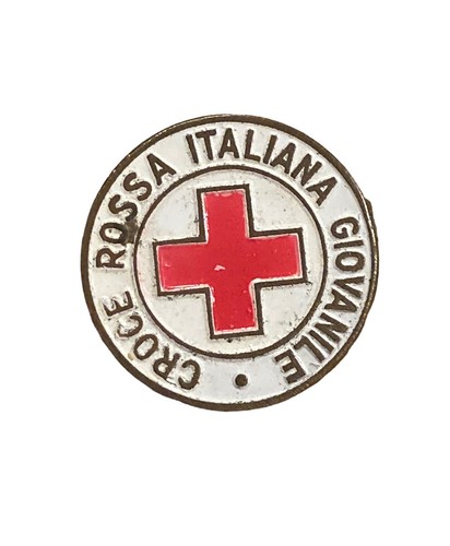Spilla pin croce rossa - "croce,