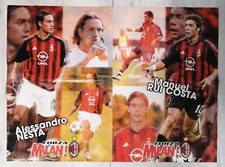 FORZA MILAN - NESTA / GATTUSO / - CALCIO - POSTER - BIFACCIALE - 66X48,5 CM