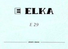 ELKA E29 Schematic Diagrams Service Manual repair Schaltplan Schema E-29  - PDF