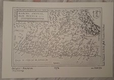 1572-MARCA D'ANCONA-PICENO-MAPPA-ORTELIO-MARCHE-ASCOLI-RISTAMPA ANASTATICA