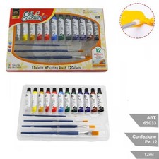 SET 12 COLORI TEMPERA A OLIO